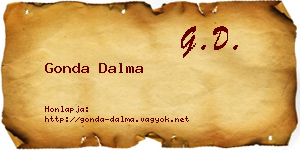 Gonda Dalma névjegykártya